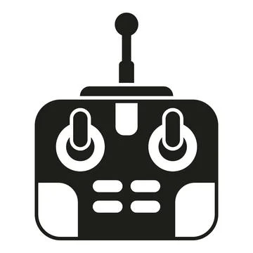 Computer aerial volume icon simple vector. Drone tech spy Stock Illustration