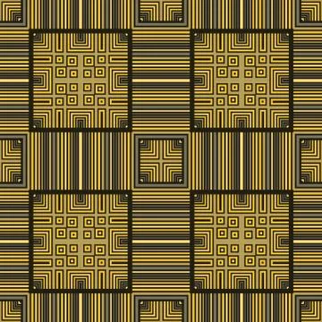 Computer age, circuit board like seamless pattern Illustrazione stock