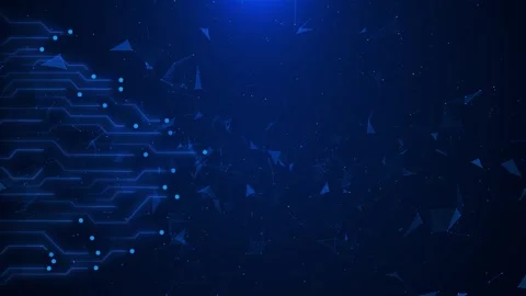 Computer AI chip CPU circuit board technology cyber futuristic. Circuit Board Video stock 260212823