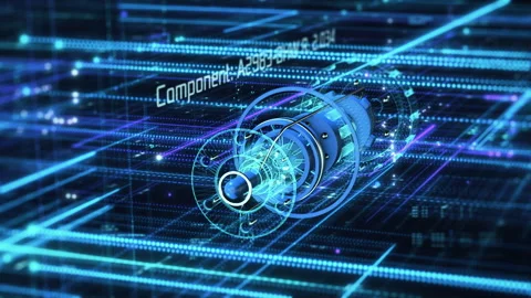 Computer aided design futuristic interface 動画素材 262420204