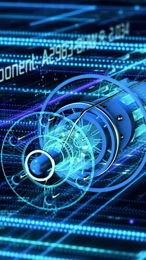 Computer aided design futuristic interface 動画素材 301513480