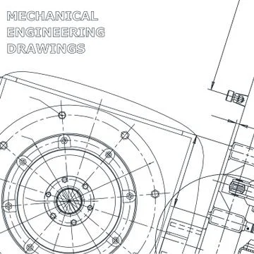 Computer aided design systems. Blueprint, scheme, plan, sketch. Technical ill Stock Illustration