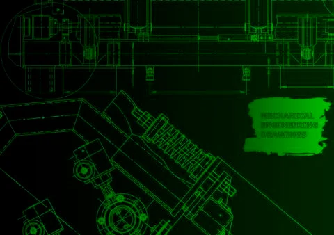 Computer aided design systems Stock Illustration