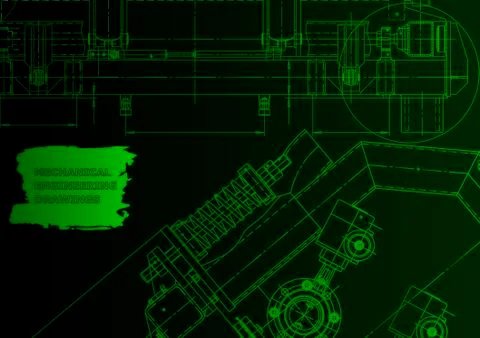 Computer aided design systems Stock Illustration