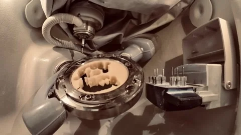 Computer aided manufacturing (CAM) in dental technic 스톡 동영상 230095817