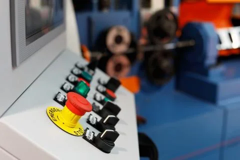 Computer-aided manufacturing line Stock Photos