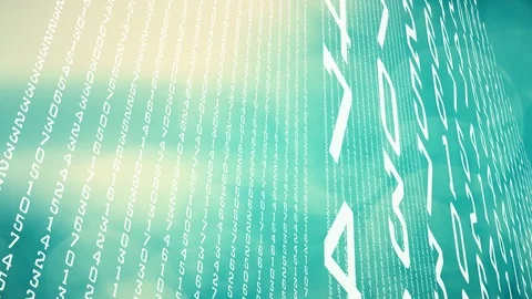 Computer algorithm big data analytics cyber security at work Stock Footage 100213860