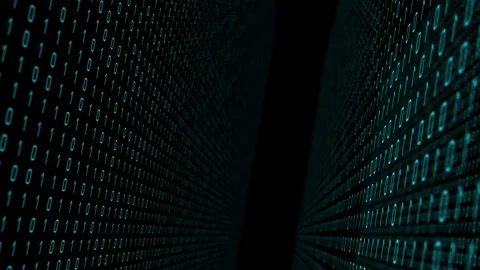 Computer algorithm, cyber attack security Video stock 93576558