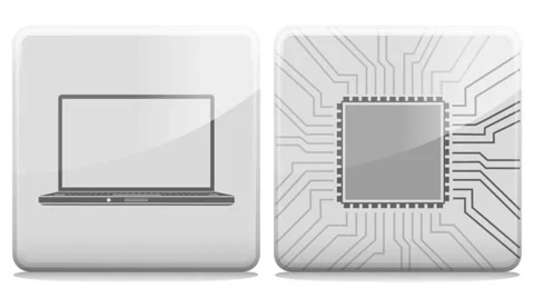 Computer Alpha Channel Loop Stock Footage 34352368