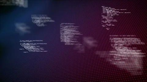 Computer analysis against purple background Video stock 105258407