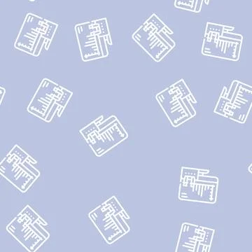 Computer analysis of vaccine line vector seamless pattern 스톡 일러스트