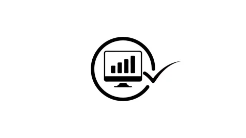 Computer analytics graph progress loading icon loading bar animation graphi.. Stock Footage 346497556