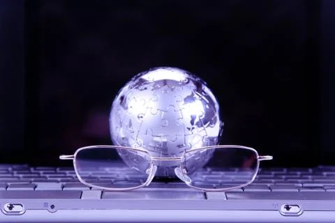 Computer and communication concept Stock Photos