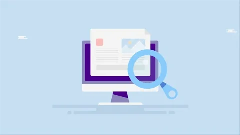 Computer and content strategy for digital marketing. Stock Footage 238076627