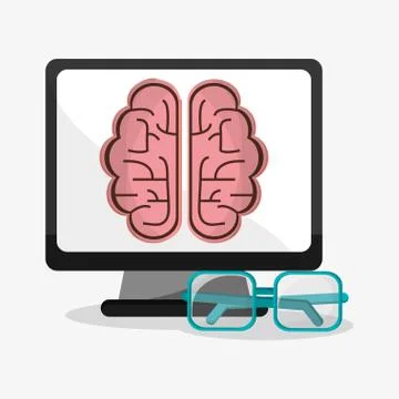 Computer and digital marketing design イラスト素材