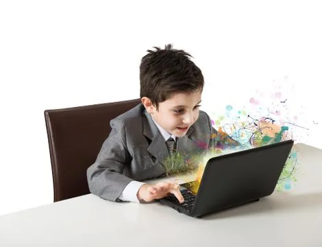 Computer and fantasy イラスト素材