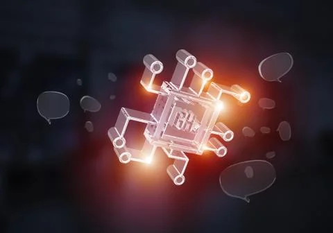 Computer and internet security concept presented by icons. Mixed media Stock Photos