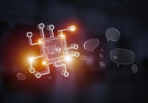 Computer and internet security concept presented by icons. Mixed Stock Photos