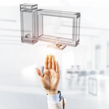 Computer and internet security concept presented by cloud icon. Mixed medi... Stock Photos