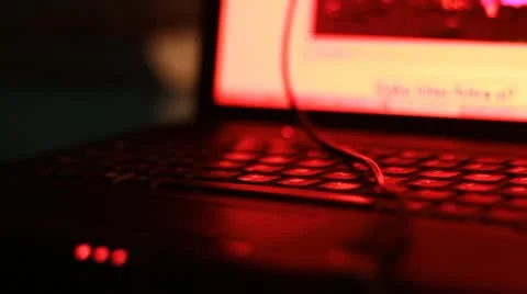 Computer and USB cable close up Stock Footage 20479865