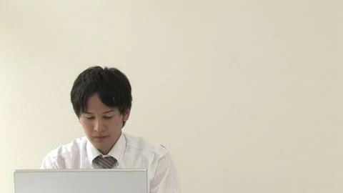 Computer and Young Men Stock Footage 332763482