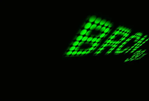 Computer animated imagery of stock prices and info flying through a black Stock Footage 11673880