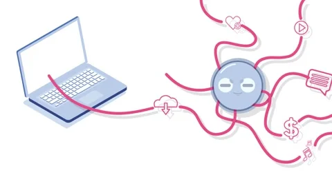 Computer animation of the artificial intelligence 스톡 동영상 164236975