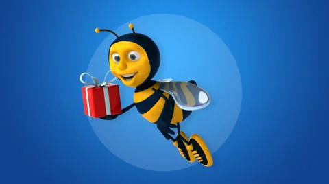 Computer animation - Fun bee 스톡 동영상 62678841