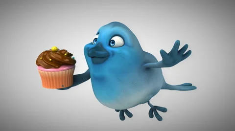 Computer animation - Fun bird Stock-Footage 62587720