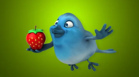 Computer animation - Fun bird | Stock Video | Pond5