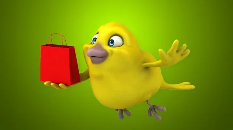 Computer animation - Fun bird | Stock Video | Pond5