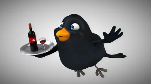 Computer animation - Fun bird Video stock 63065659