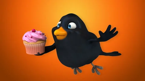 Computer animation - Fun bird Stock-Footage 63065726