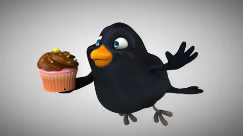 Computer animation - Fun bird Stock-Footage 63065738