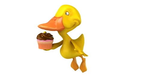 Computer animation - Fun duck Stock-Footage 62518528