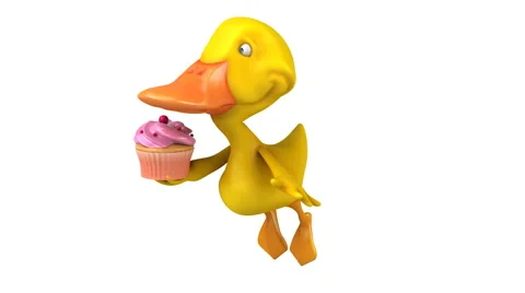 Computer animation - Fun duck Stock-Footage 62518549