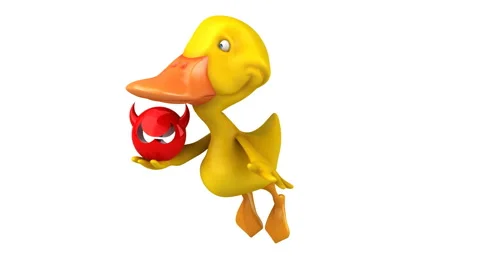 Computer animation - Fun duck Stock Footage 62540121