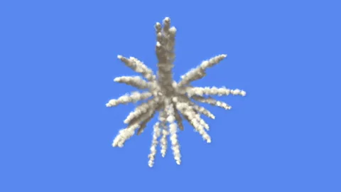 Computer animation simulation of explosions Vidéo 93857895
