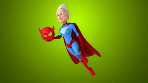 Computer animation - Super woman Stock Footage 63189210