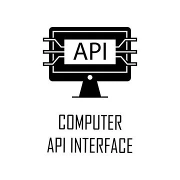 Computer api interface icon. Element of Web Development for mobile concept and Stock Illustration