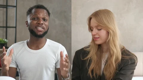 Computer app developers working from home. Business people wearing VR Stock Footage 134270563