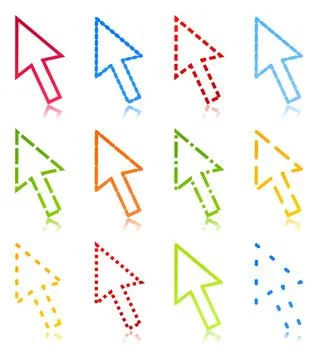 Computer arrow2 Foto stock