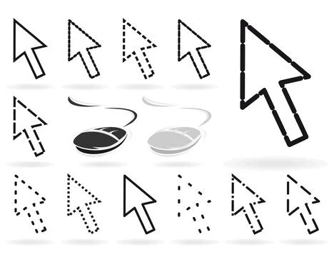 Computer arrow3 Foto stock