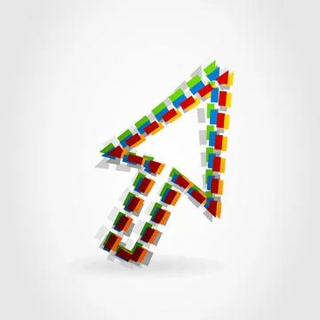 Computer arrow4 Foto stock