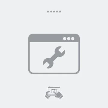 Computer assistance or settings イラスト素材