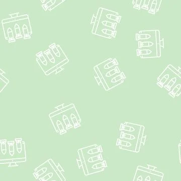 Computer attack line seamless pattern イラスト素材