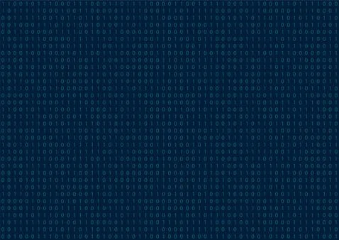 Computer background. Binary code seamless pattern. Vector illustration. Stock Illustration