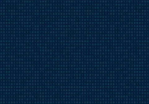 Computer background. Binary code seamless pattern. Vector illustration. Stock Illustration