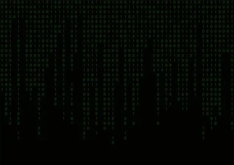 Computer background. Binary code seamless pattern. Vector illustration. Stock Illustration