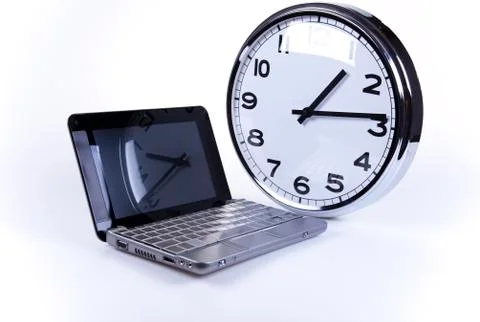 Computer background, modern network symbols concept Stock Photos